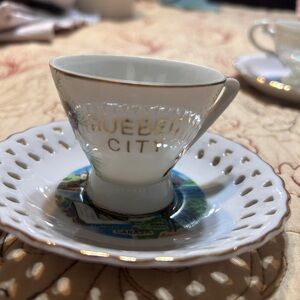 Quebec City Souvenir Teacup and Saucer